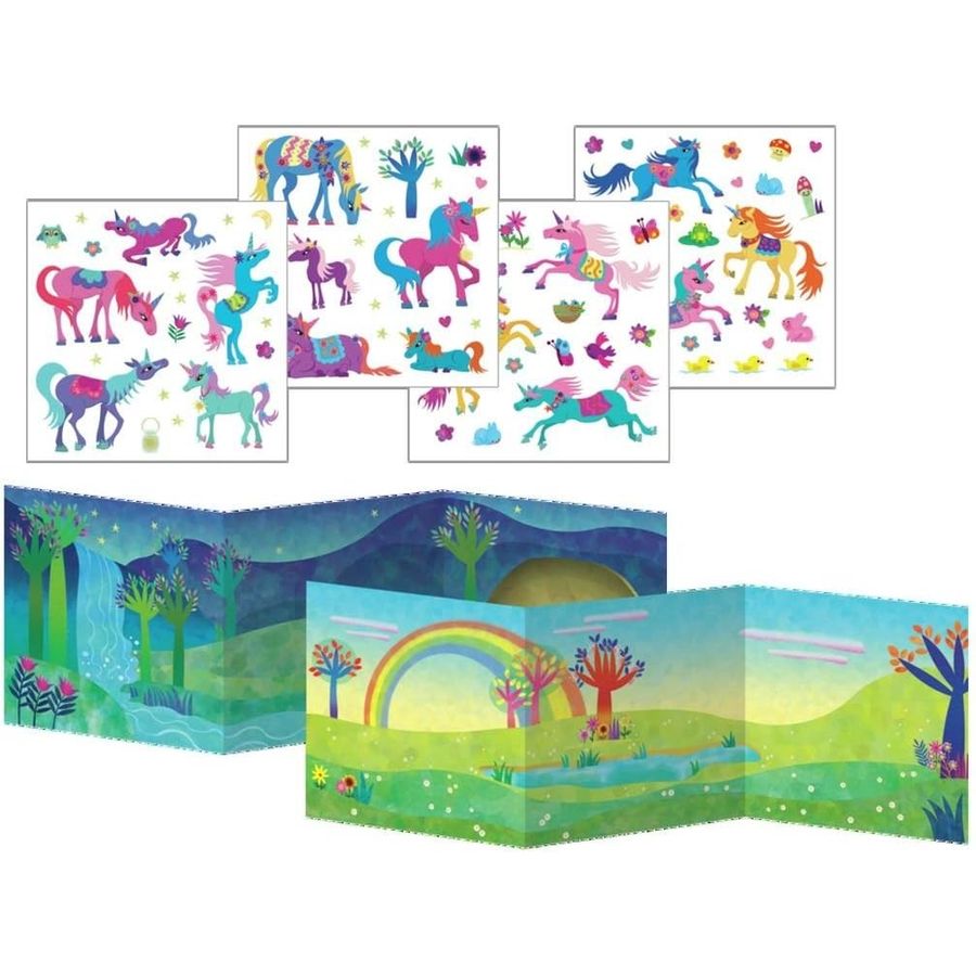 Peaceable Kingdom Magical Unicorns Reusable Sticker Tote, view 2