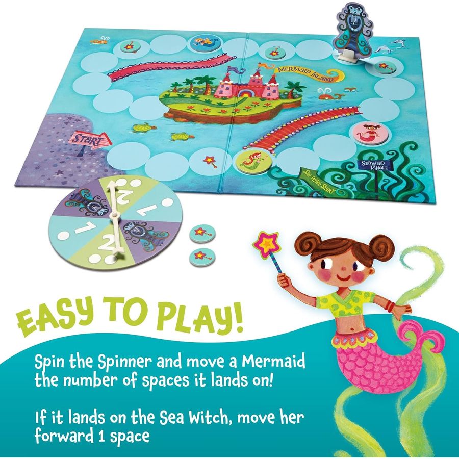 Peaceable Kingdom Mermaid Island Game, view 3