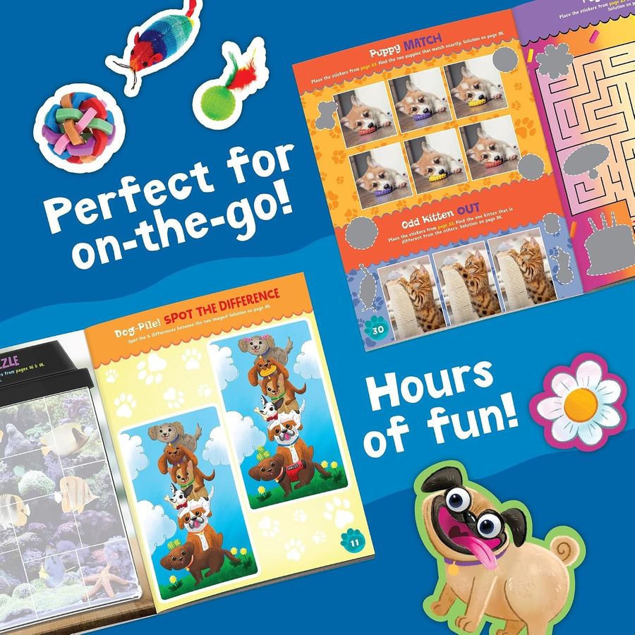 Peaceable Kingdom Pets Sticker Activity Book Set, view 2