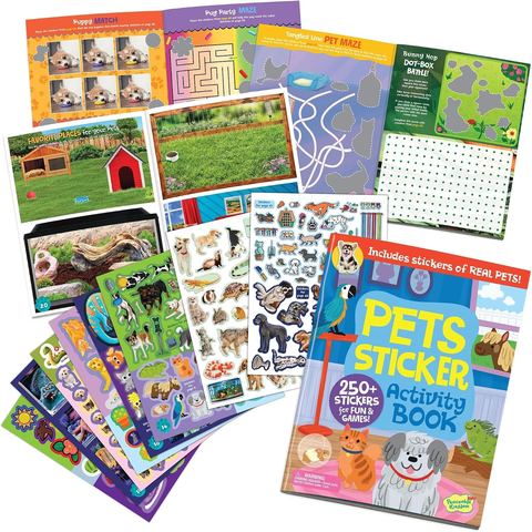 Peaceable Kingdom Pets Sticker Activity Book Set