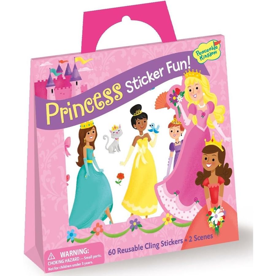 Peaceable Kingdom Princess Reusable Sticker Tote