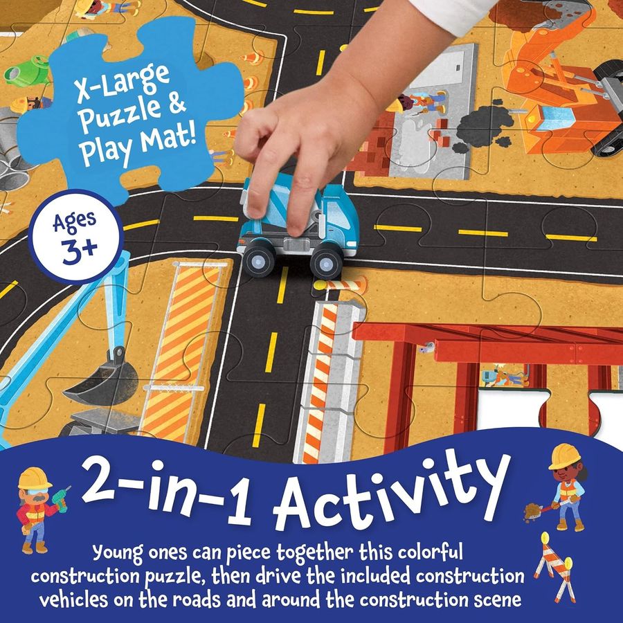 Peaceable Kingdom Puzzle and Play: Construction Site, view 2