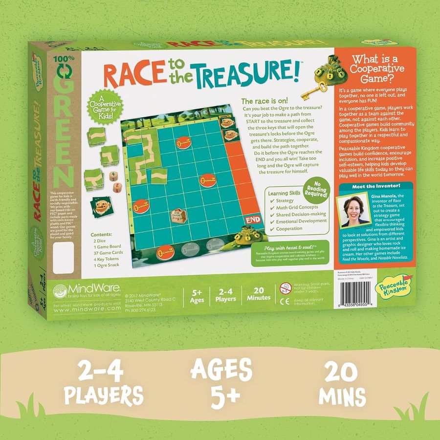 Peaceable Kingdom Race to the Treasure Game, view 5