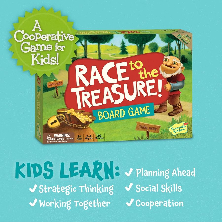 Peaceable Kingdom Race to the Treasure Game, view 6