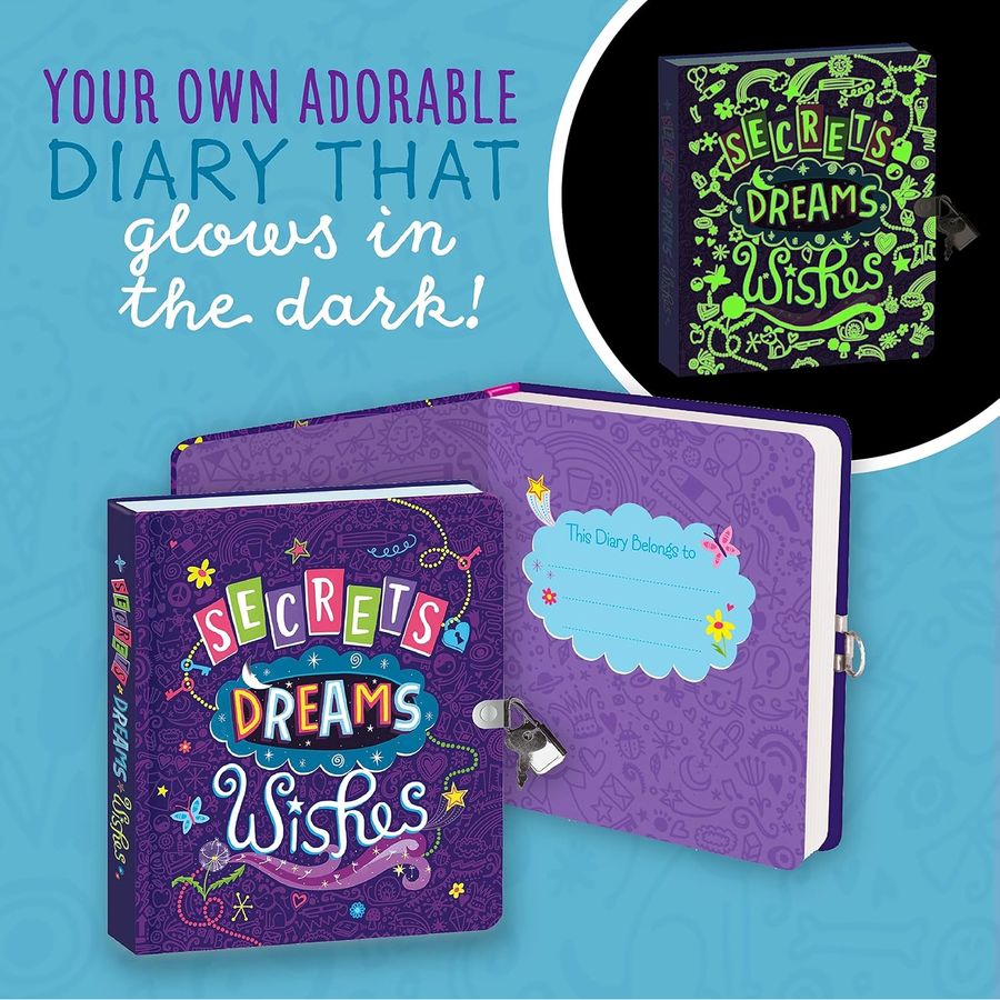 Peaceable Kingdom Secrets, Dreams and Wishes Glow Diary, view 2