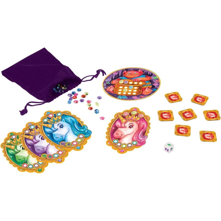 Peaceable Kingdom Share and Sparkle Unicorns Cooperative Game, view 3