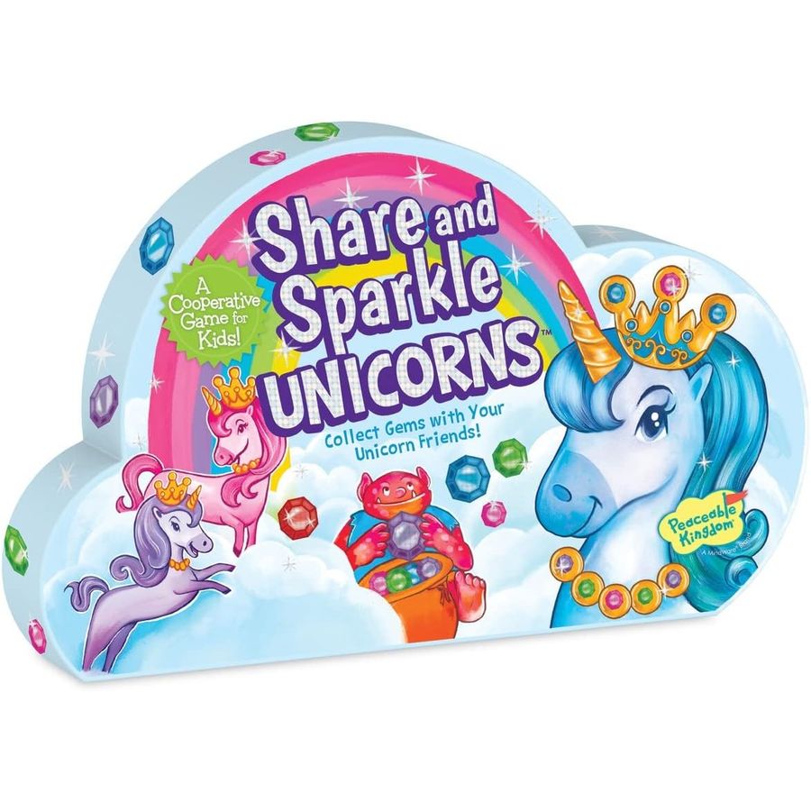 Peaceable Kingdom Share and Sparkle Unicorns Cooperative Game