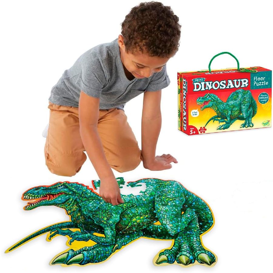 Peaceable Kingdom Shiny Shark Floor Puzzle, 53 Pieces, view 6