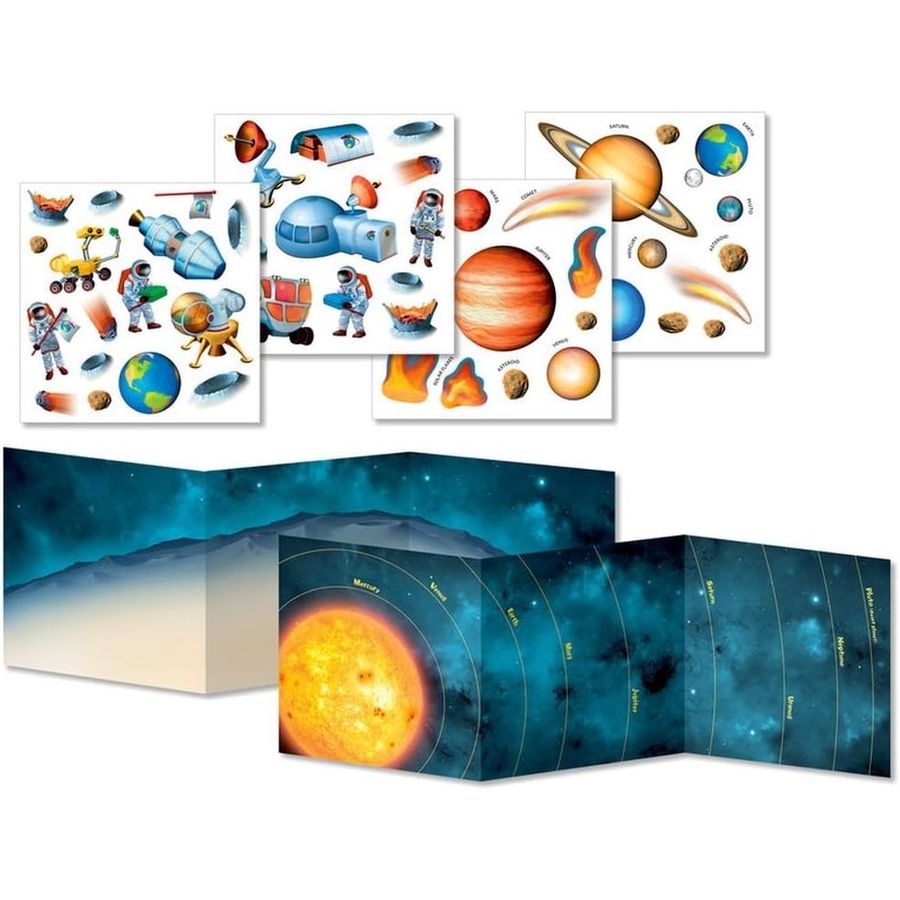 Peaceable Kingdom Space Adventure Reusable Sticker Tote, view 2