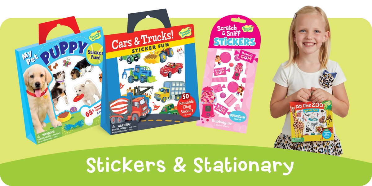 Peaceable Kingdom sticker totes and activity books
