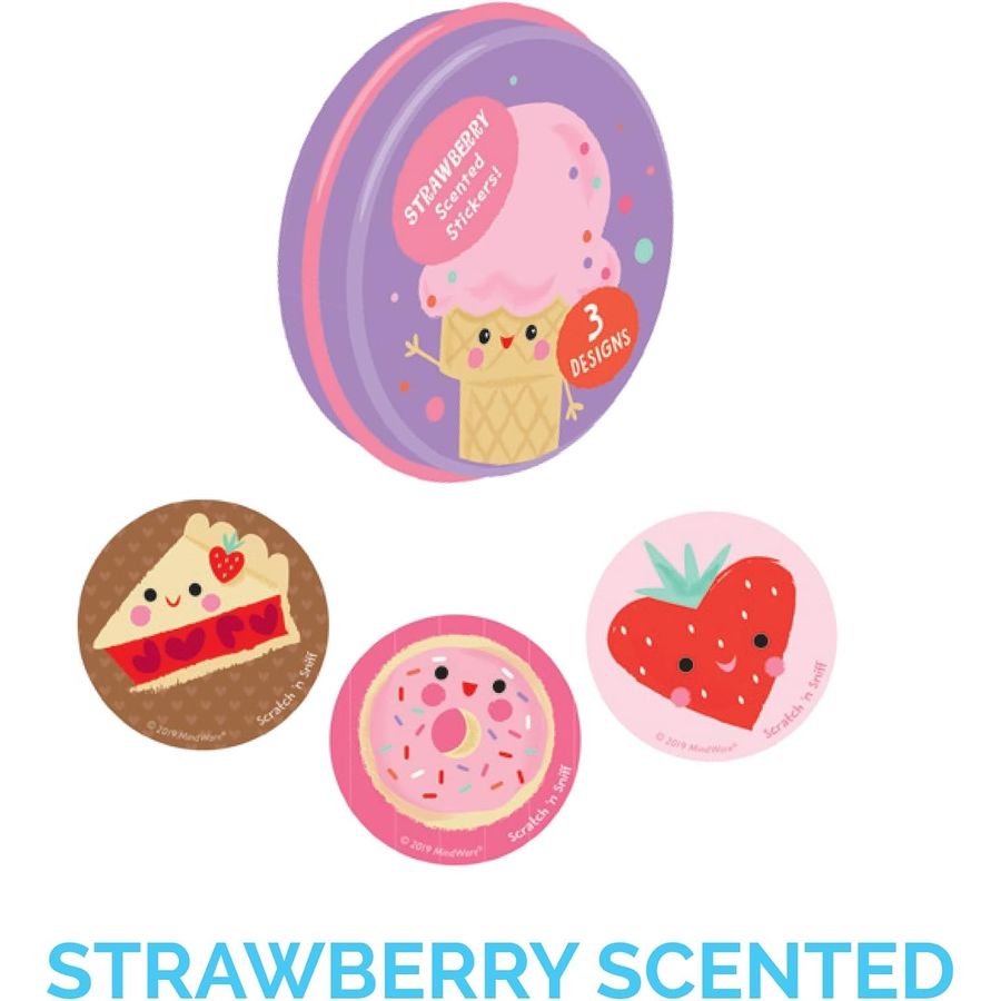 Peaceable Kingdom Sweet Scented Scratch and Sniff Stickers, 30 Tins, view 2