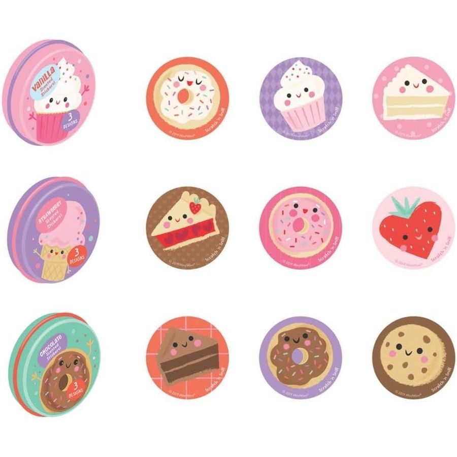 Peaceable Kingdom Sweet Scented Scratch and Sniff Stickers, 30 Tins, view 5