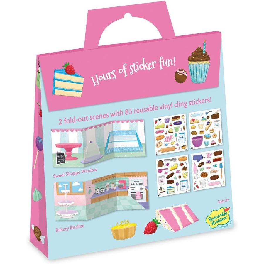 Peaceable Kingdom Sweet Shoppe Reusable Sticker Tote, view 5