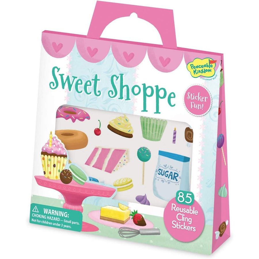 Peaceable Kingdom Sweet Shoppe Reusable Sticker Tote, view 6