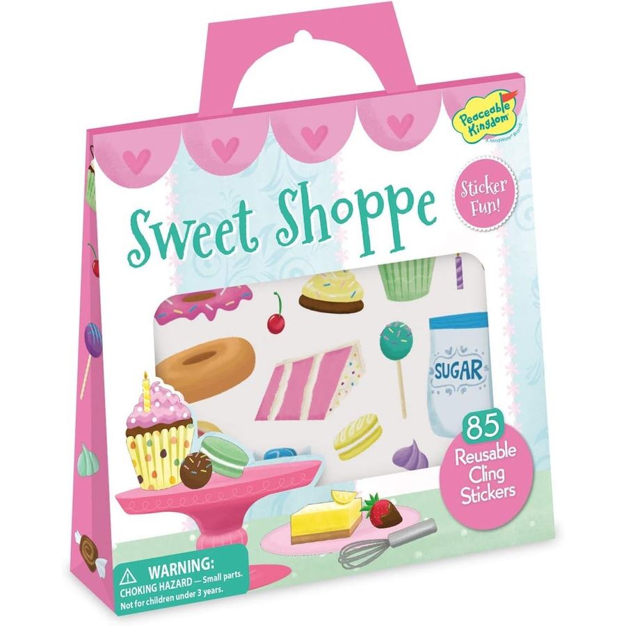 Peaceable Kingdom Sweet Shoppe Reusable Sticker Tote