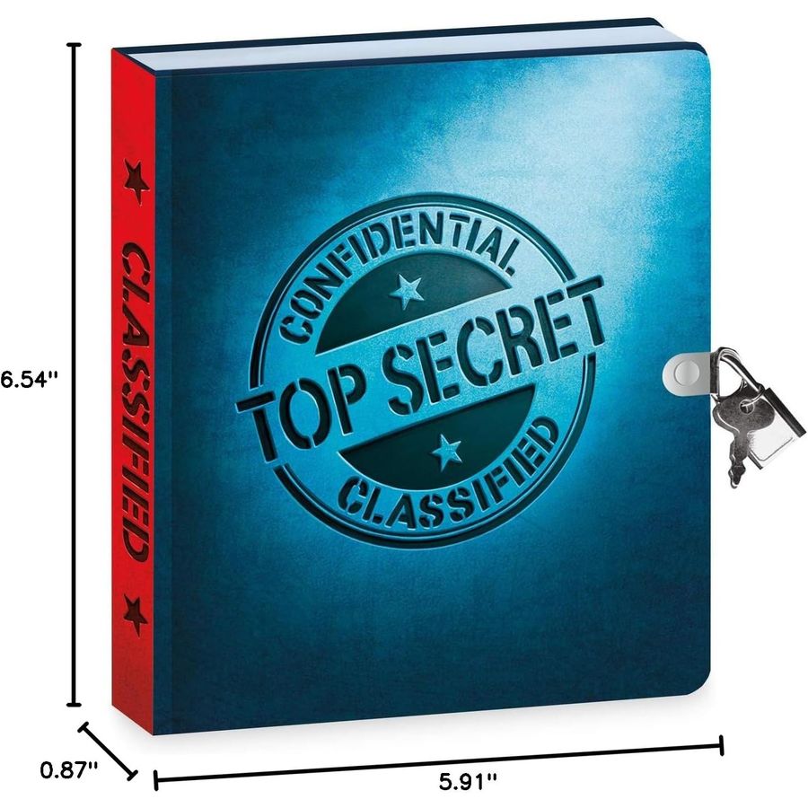 Peaceable Kingdom Top Secret Diary with Invisible Ink Pen, view 4