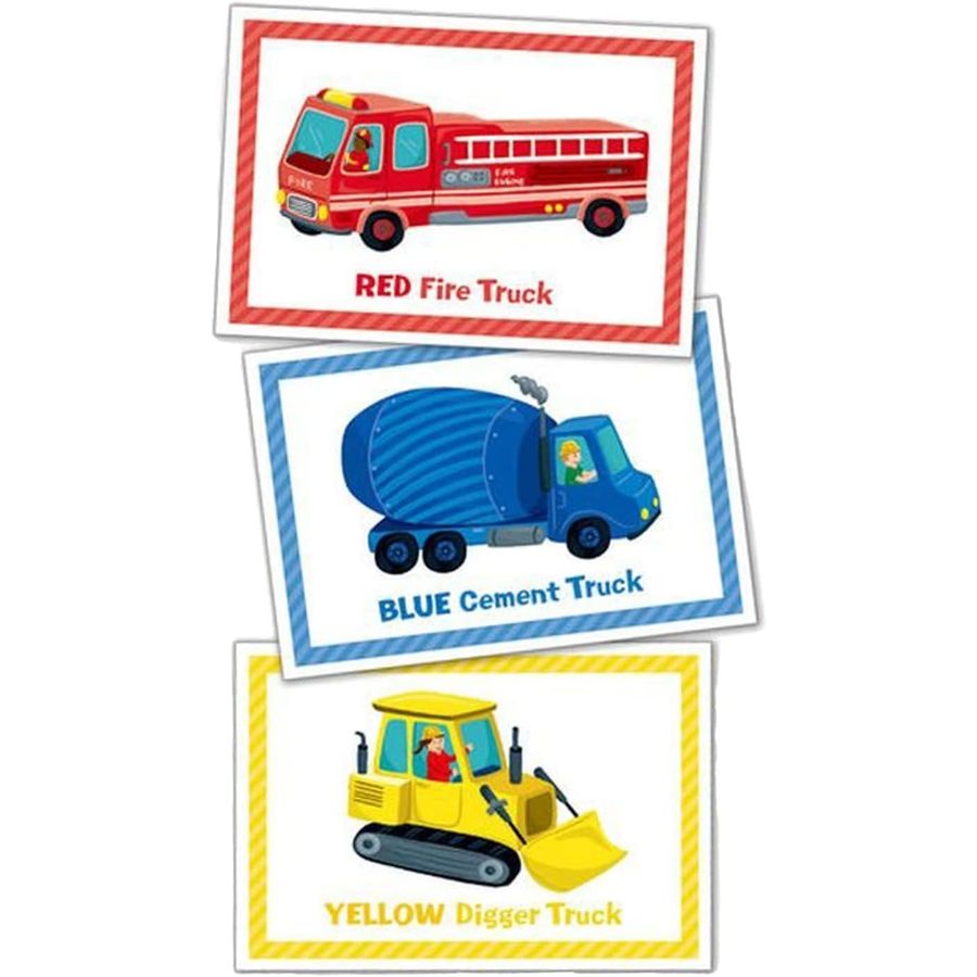 Peaceable Kingdom Trucks Match Up Game and Floor Puzzle, view 3