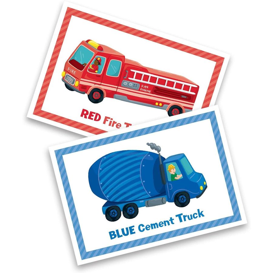 Peaceable Kingdom Trucks Match Up Game and Floor Puzzle, view 4
