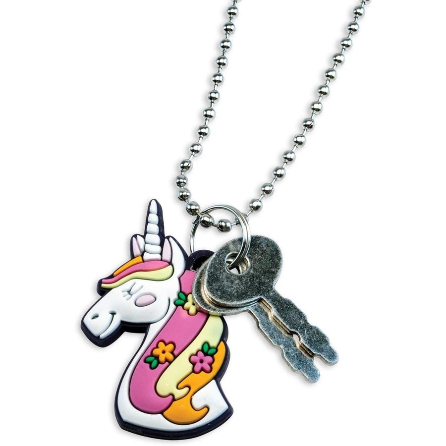Peaceable Kingdom Unicorn Diary with Lock, Key and Charm, view 3