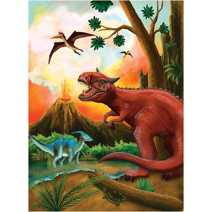 Peaceable Kingdom Wooden Dinosaur Puzzles 4-Pack with Box, view 6