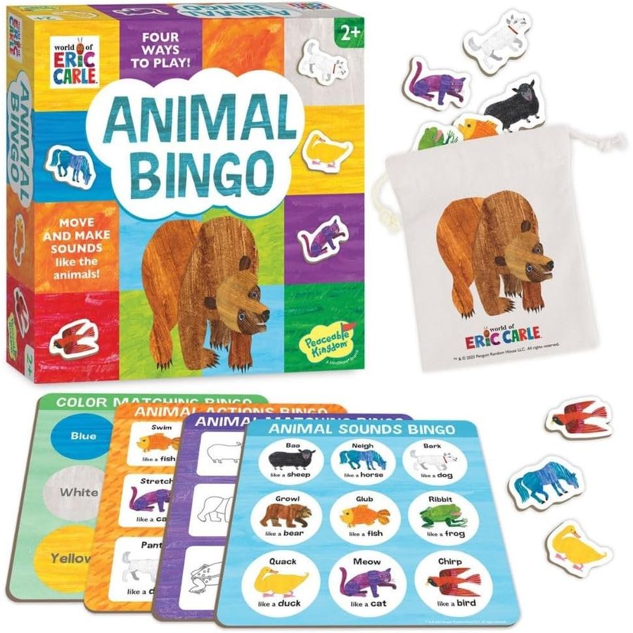 Peaceable Kingdom World of Eric Carle Brown Bear Bingo Game, view 2