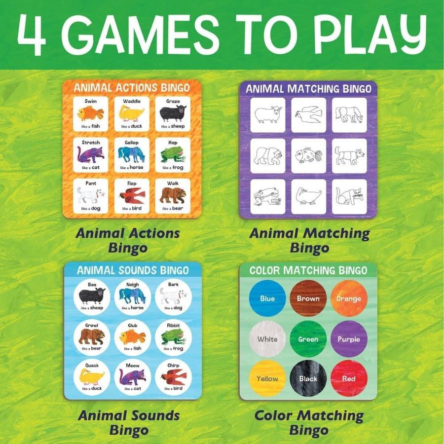 Peaceable Kingdom World of Eric Carle Brown Bear Bingo Game, view 4